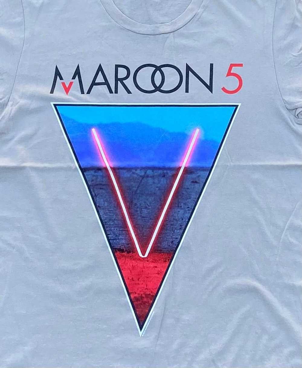 Band Tees × Vintage Vintage tee maroon 5 ( A 16 ) - image 2