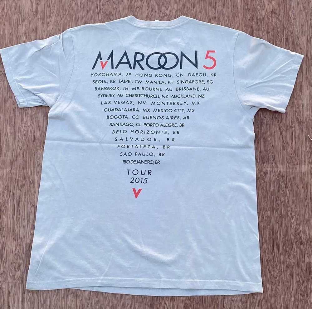 Band Tees × Vintage Vintage tee maroon 5 ( A 16 ) - image 3