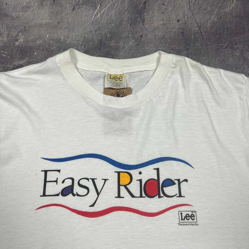 Lee × Streetwear × Vintage 80s White Lee Easy Rid… - image 2