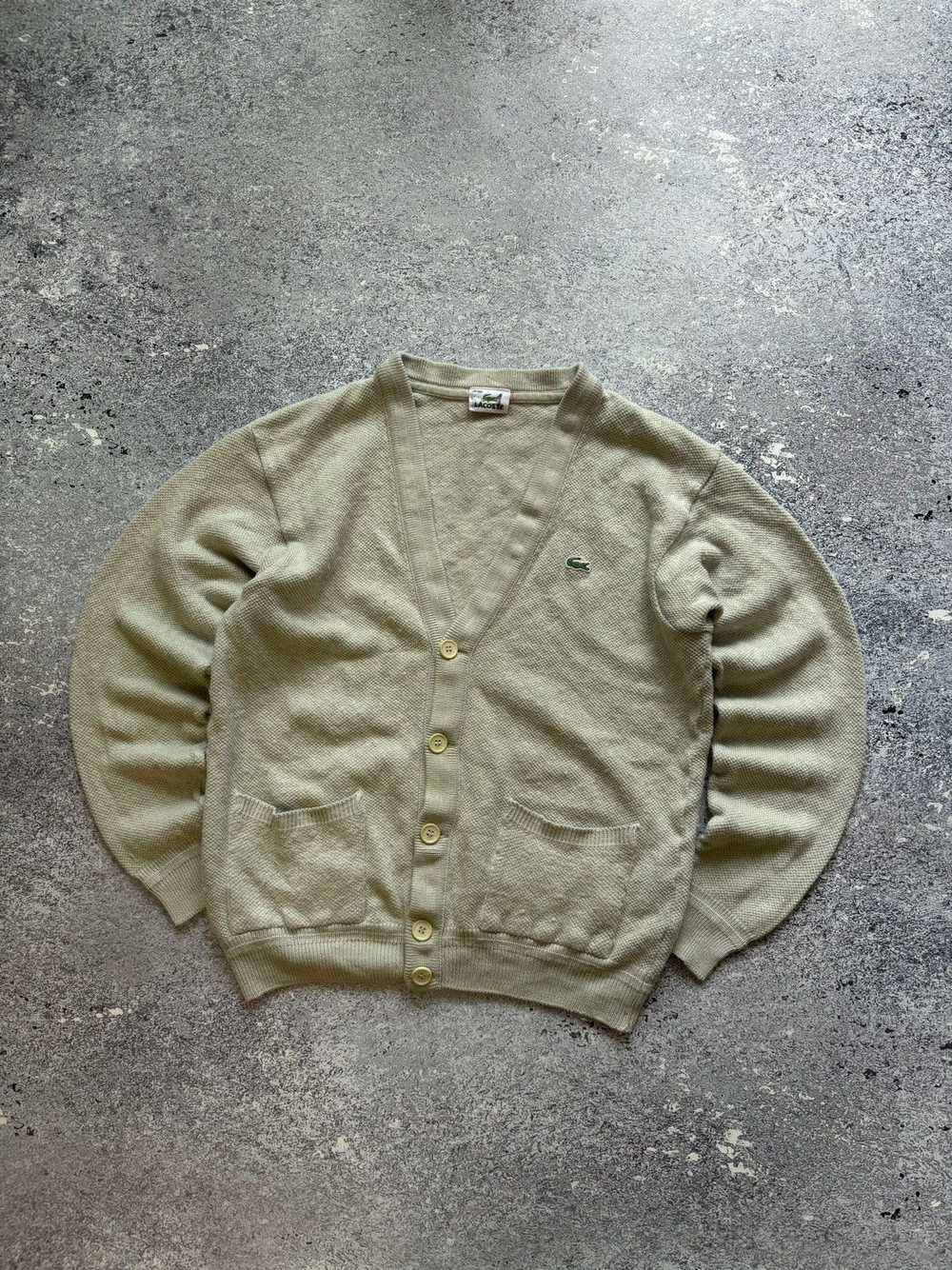 Cardigan × Japanese Brand × Lacoste Vintage Lacos… - image 1