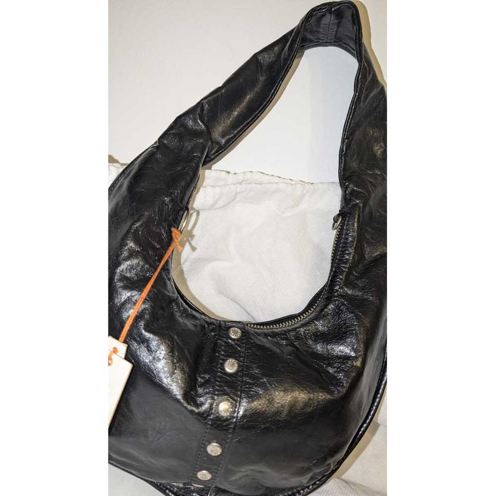 Non Signé / Unsigned Leather handbag - image 6