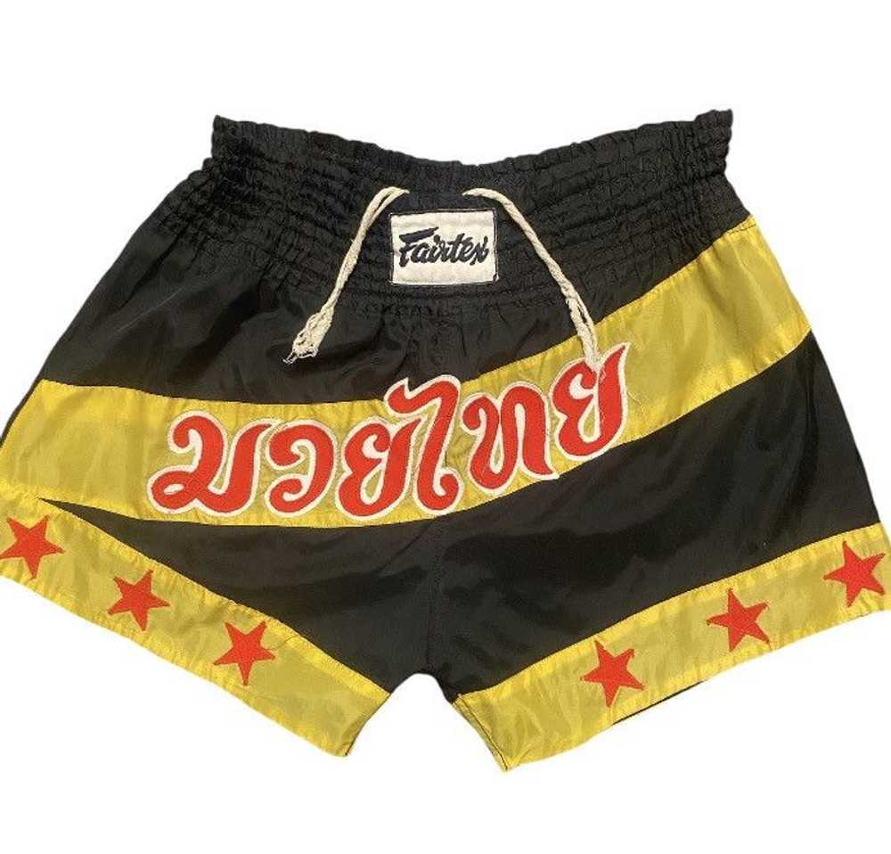 Vintage Vintage (100% nylon) Fairtex Boxing Shorts - image 1