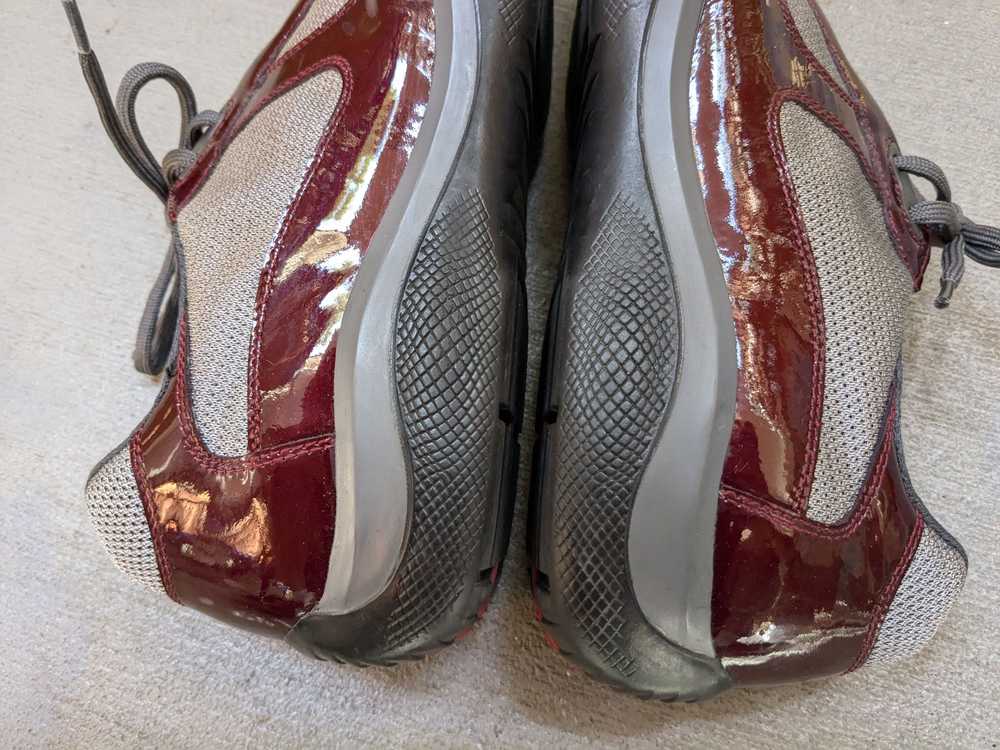 Prada Prada America's Cup Burgundy Patent Leather… - image 10