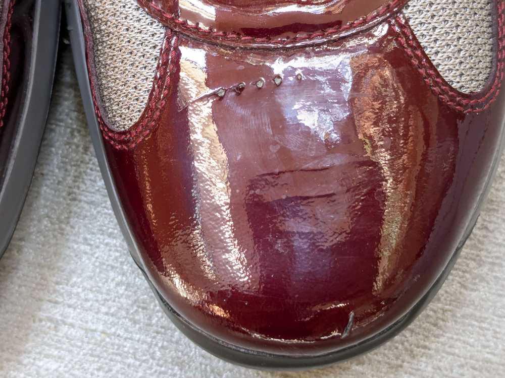 Prada Prada America's Cup Burgundy Patent Leather… - image 3