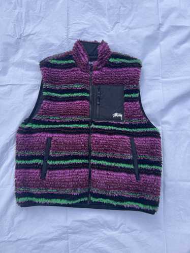 Stussy Stussy Striped Sherpa Vest