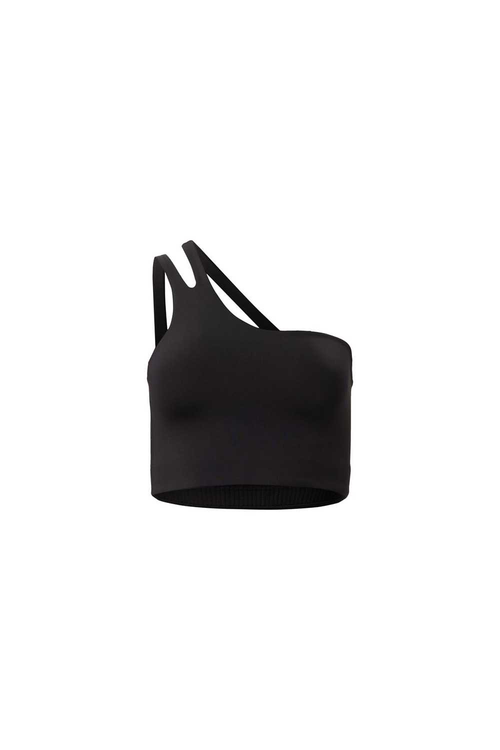 Girlfriend Collective Black Uma One Shoulder Bra - image 3