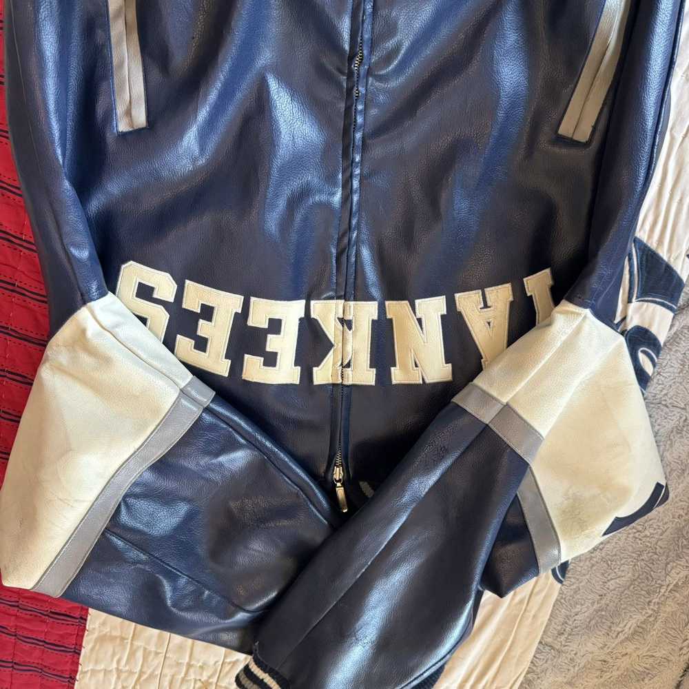 MLB × New York Yankees Leather Yankees Jacket - image 12