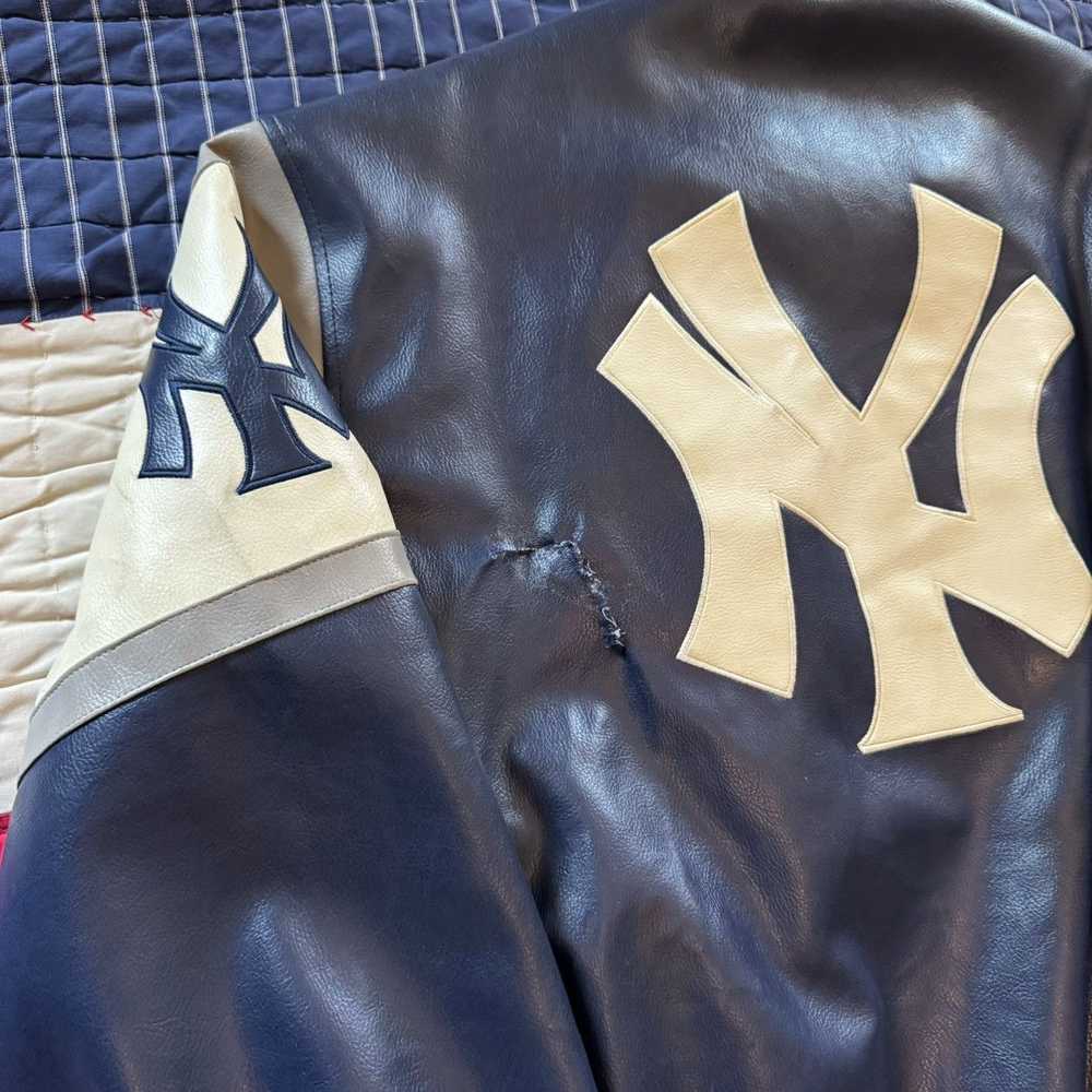 MLB × New York Yankees Leather Yankees Jacket - image 3