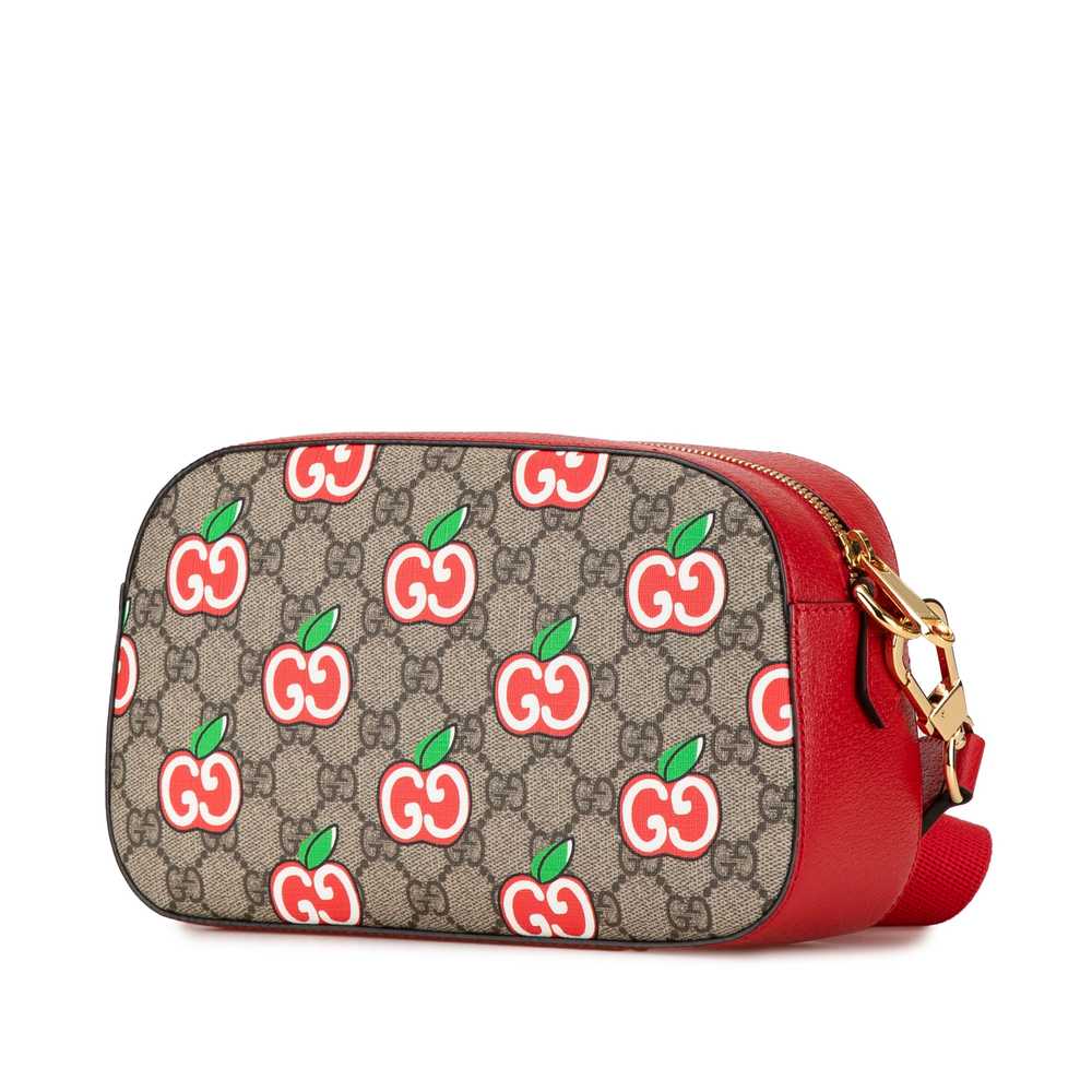 Brown Gucci GG Supreme Apple Crossbody - image 2