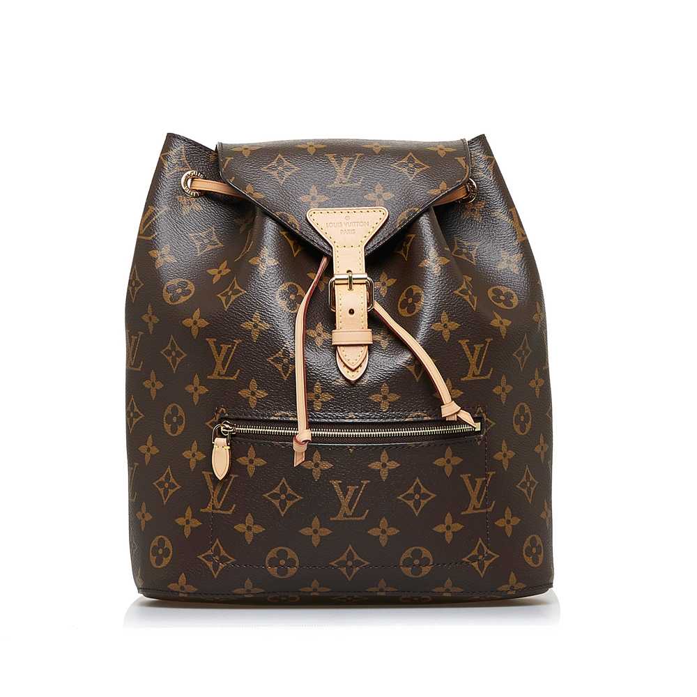 Brown Louis Vuitton Monogram Montsouris NM Backpa… - image 1