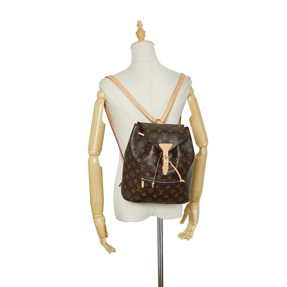 Brown Louis Vuitton Monogram Montsouris NM Backpa… - image 8