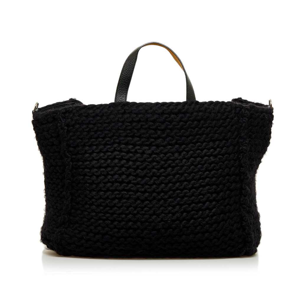 Black Fendi Wool Satchel - image 3