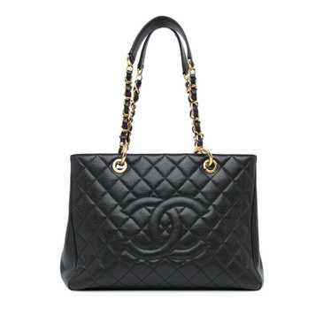 Black Chanel Caviar Grand Shopping Tote - image 1