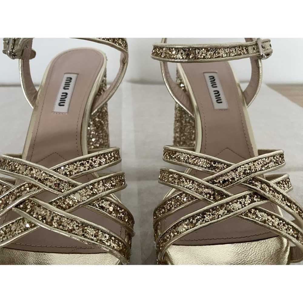 Miu Miu Leather sandal - image 7