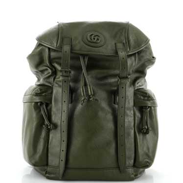 GUCCI Tonal GG Double Pocket Belt Backpack Leather