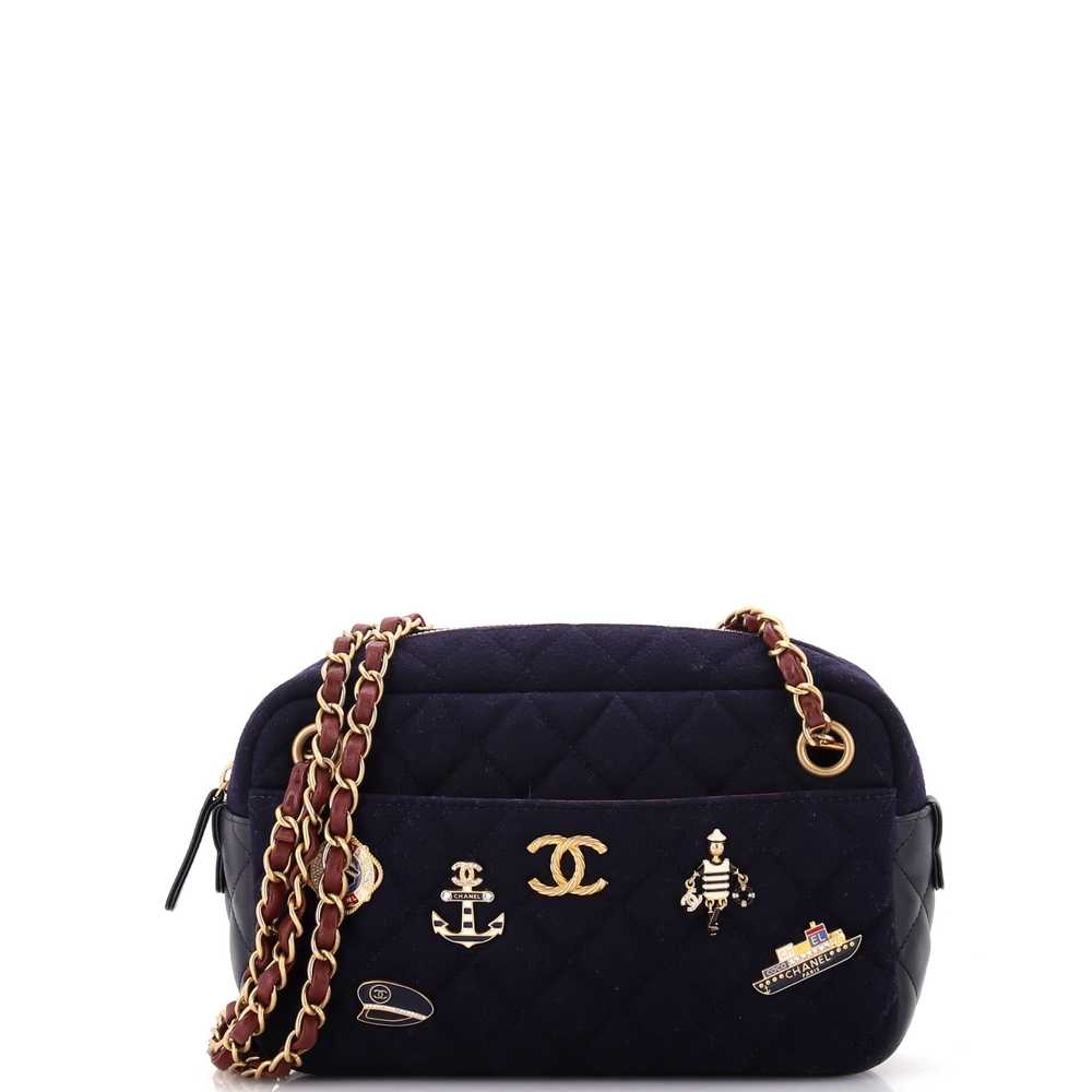 CHANEL Paris-Hamburg Charms Camera Bag Quilted Wo… - image 1