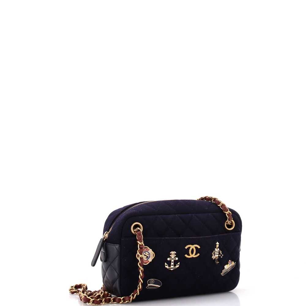 CHANEL Paris-Hamburg Charms Camera Bag Quilted Wo… - image 2