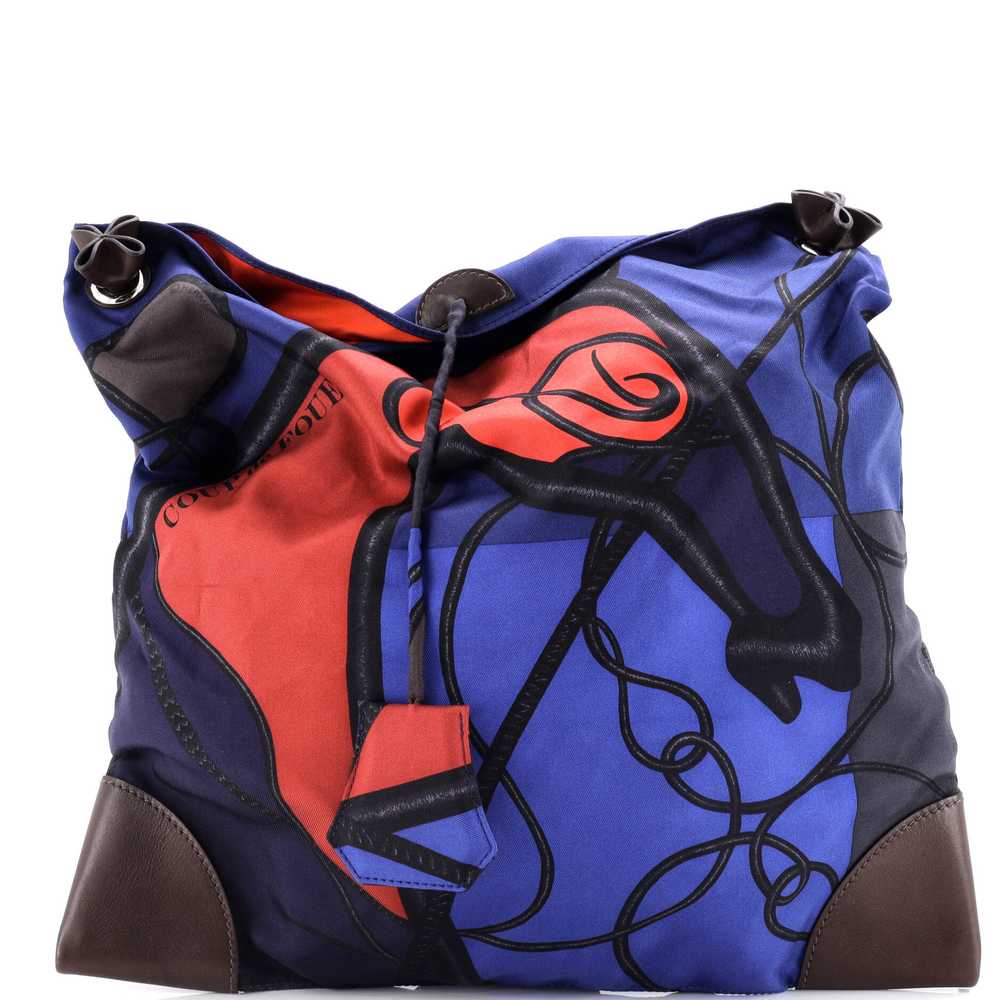 Hermes Silky City Bag Printed Silk and Leather PM - image 1