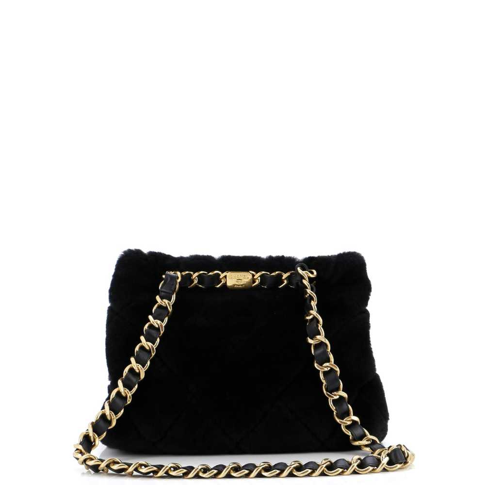 CHANEL CC Bar Chain Handle Shopping Tote Quilted … - image 3