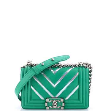 CHANEL Boy Flap Bag Chevron Lambskin with Hologra… - image 1