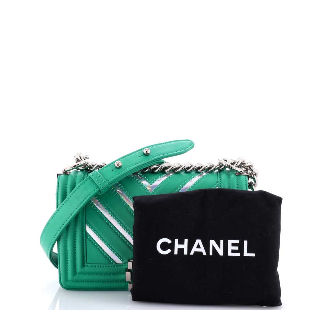 CHANEL Boy Flap Bag Chevron Lambskin with Hologra… - image 2