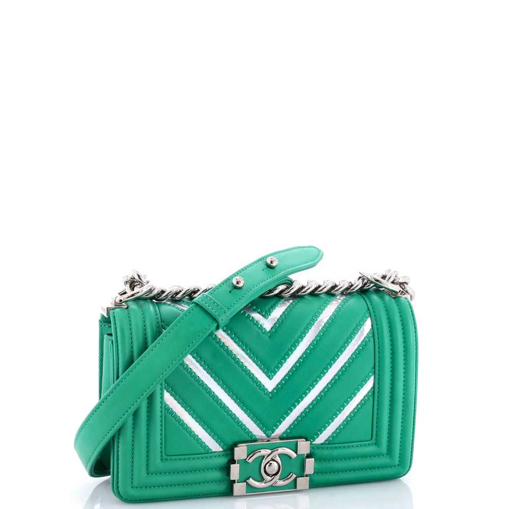 CHANEL Boy Flap Bag Chevron Lambskin with Hologra… - image 3