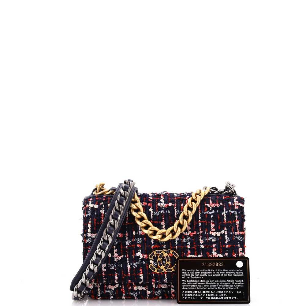 CHANEL 19 Wallet on Chain Quilted Tweed - image 2