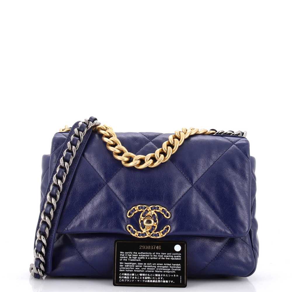 CHANEL 19 Flap Bag Quilted Leather Medium - image 2