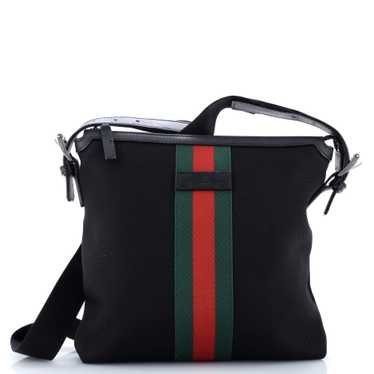 GUCCI Web Messenger Bag Techno Canvas Medium