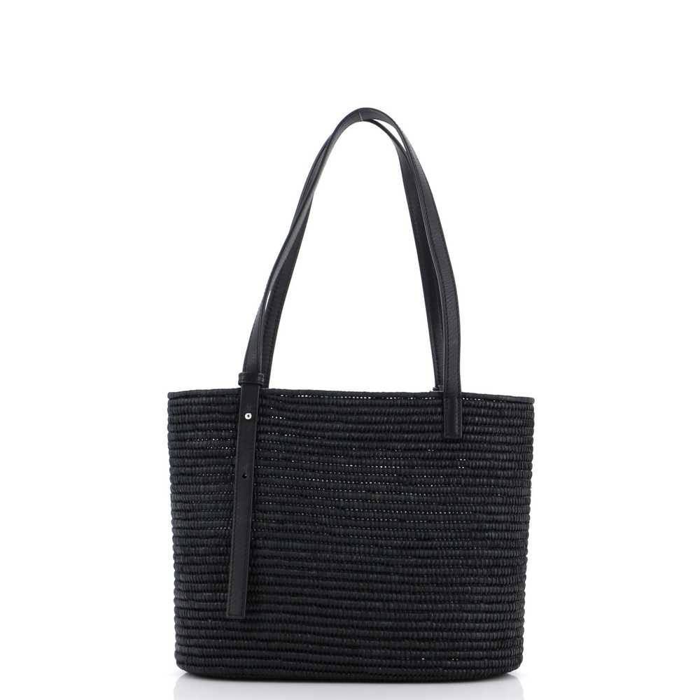 LOEWE Square Basket Tote Woven Raffia Small - image 3