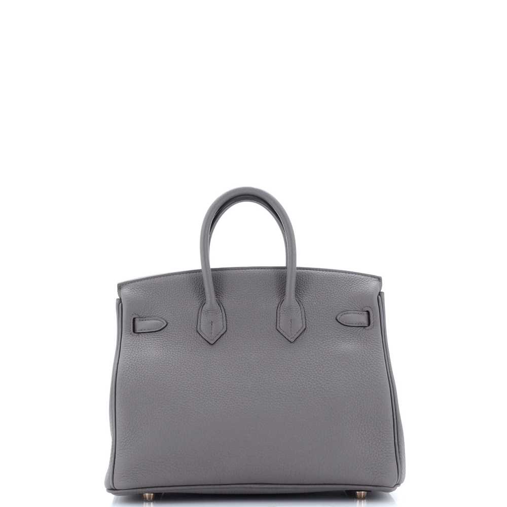 Hermes Birkin Handbag Grey Togo with Rose Gold Ha… - image 4