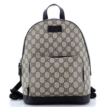 GUCCI Zip Pocket Backpack GG Coated Canvas Small