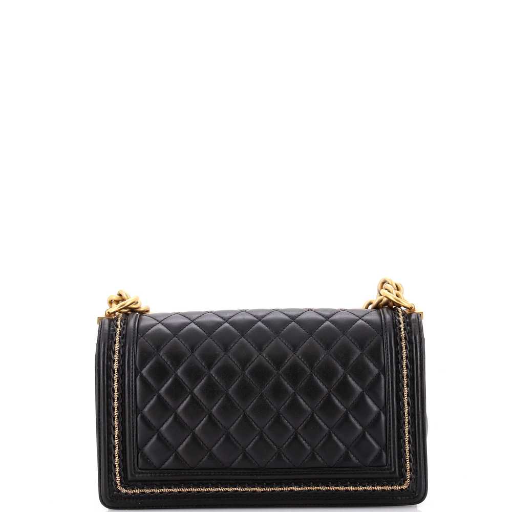 CHANEL Boy Flap Bag Quilted Lambskin with Chain D… - image 3