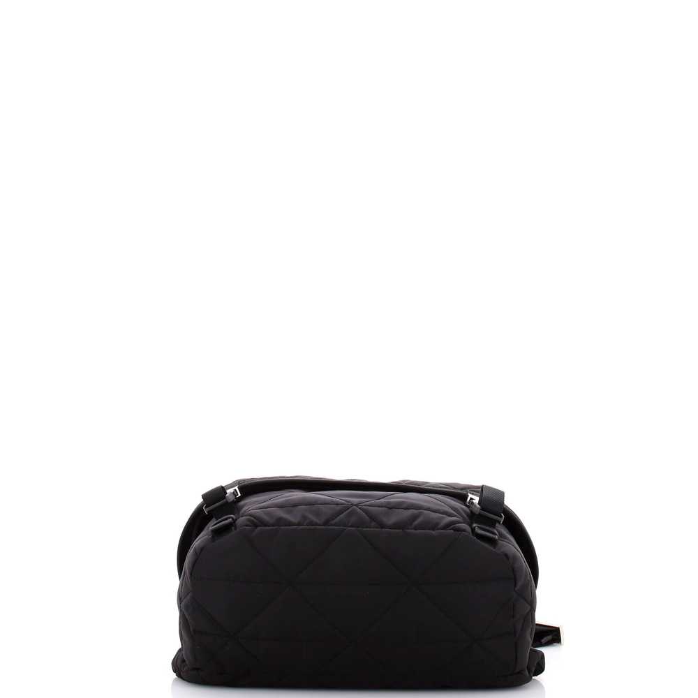 PRADA Double Buckle Flap Shoulder Bag Quilted Re-… - image 4