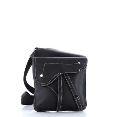 Christian Dior Saddle Flat Messenger Bag Leather - image 1