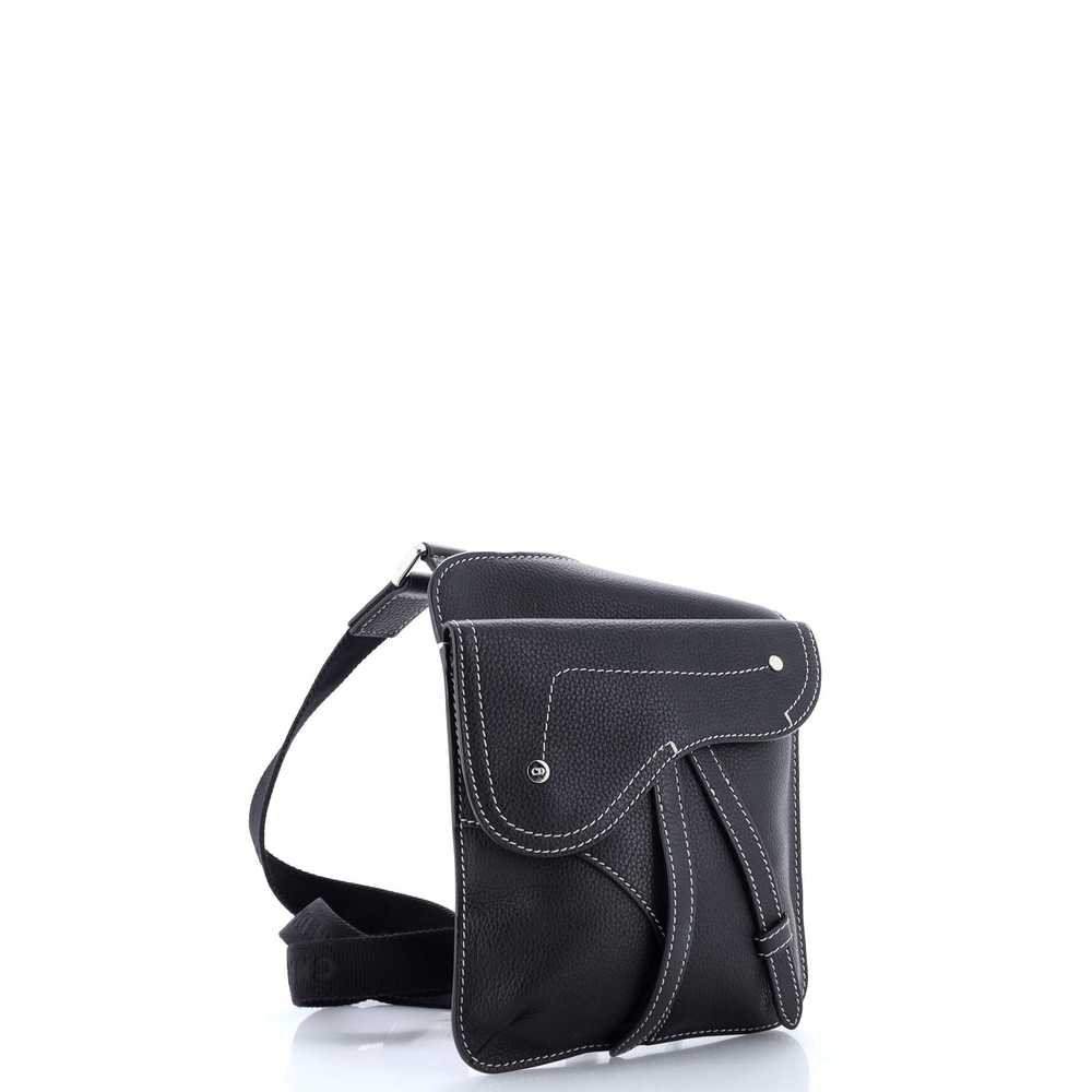 Christian Dior Saddle Flat Messenger Bag Leather - image 2