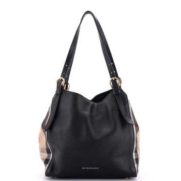 Burberry Canterbury Tote Leather and House Check … - image 1