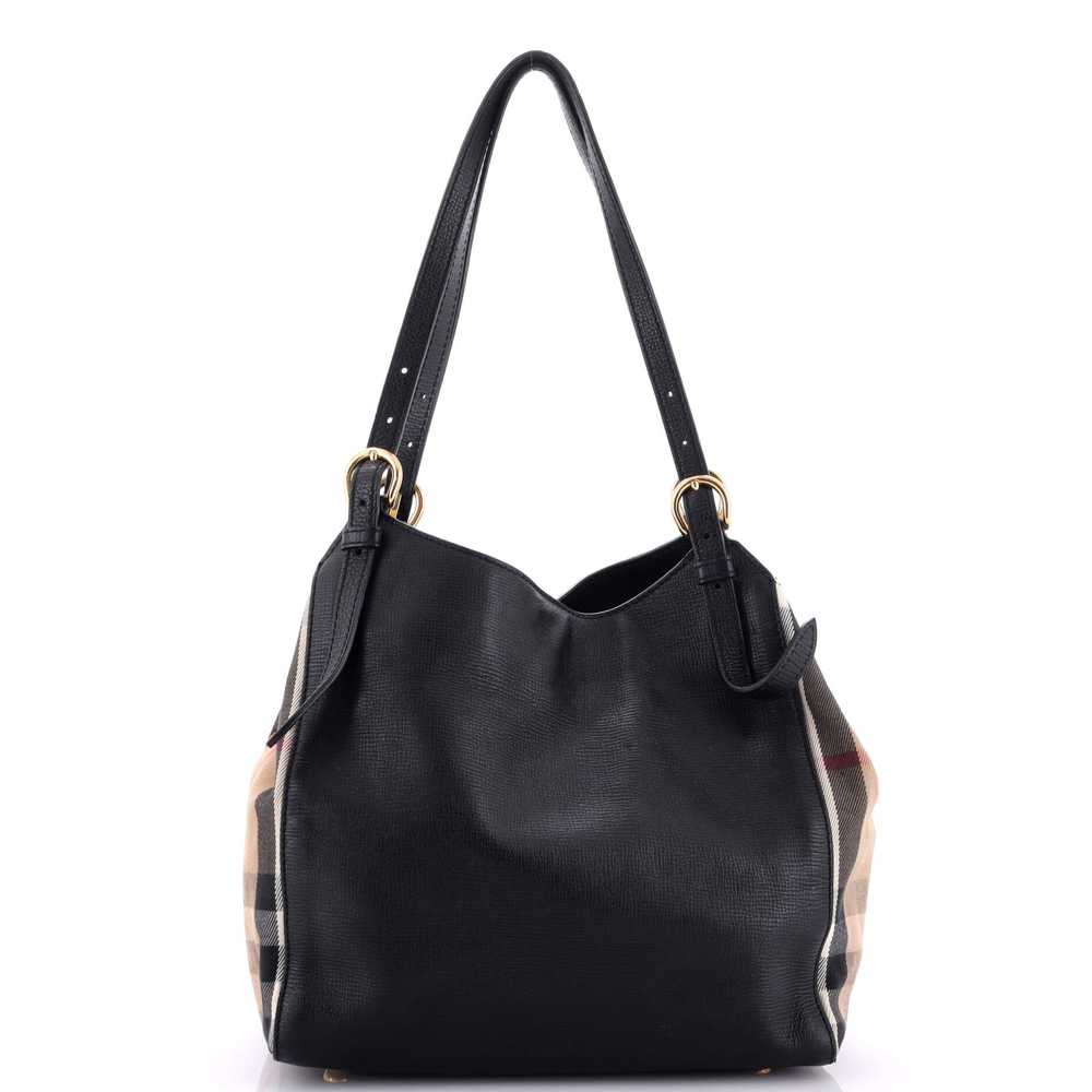 Burberry Canterbury Tote Leather and House Check … - image 3