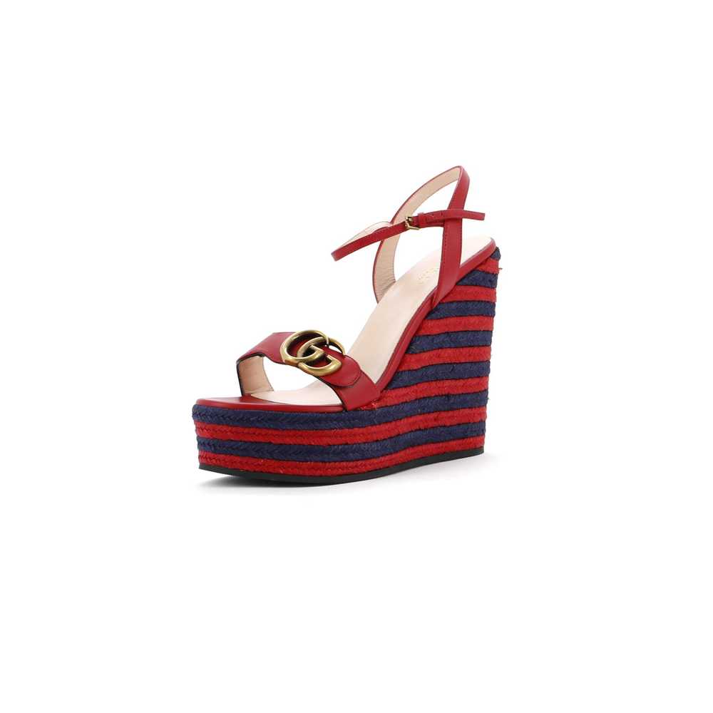 GUCCI Women's GG Marmont Wedge Espadrille Sandals… - image 1