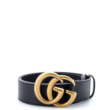 GUCCI GG Marmont Belt Leather Wide 80