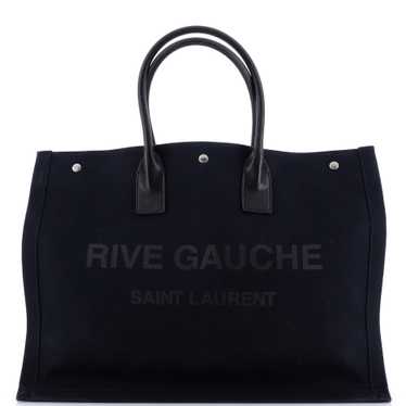 Saint Laurent Rive Gauche Shopper Tote Canvas Lar… - image 1