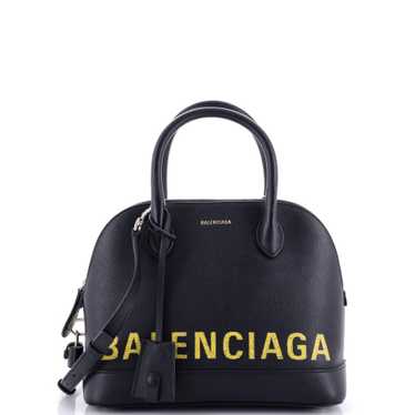 Balenciaga Logo Ville Bag Leather Small