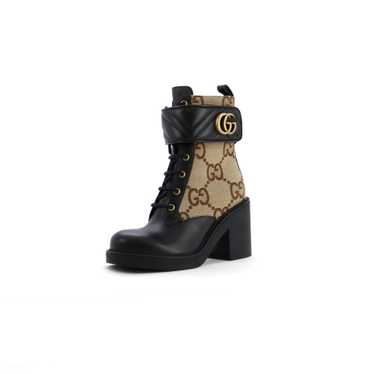 GUCCI Women's GG Marmont Lace Up Ankle Boots Jumbo