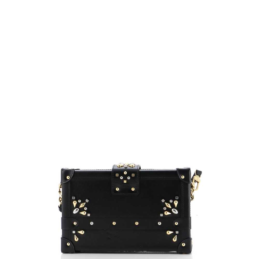 Louis Vuitton Petite Malle Handbag Studded Taiga … - image 3