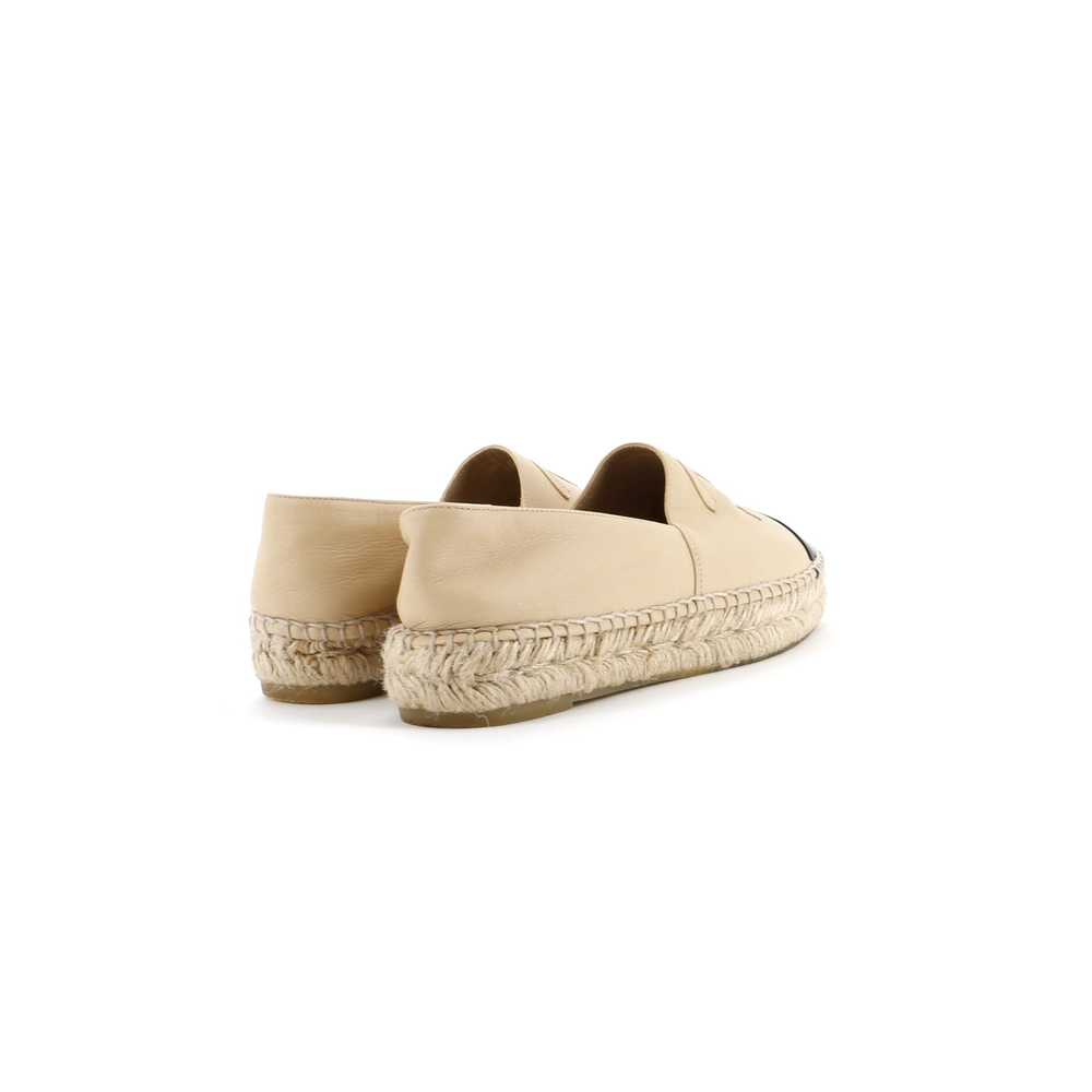 CHANEL Women's CC Cap Toe Espadrilles Leather - image 3