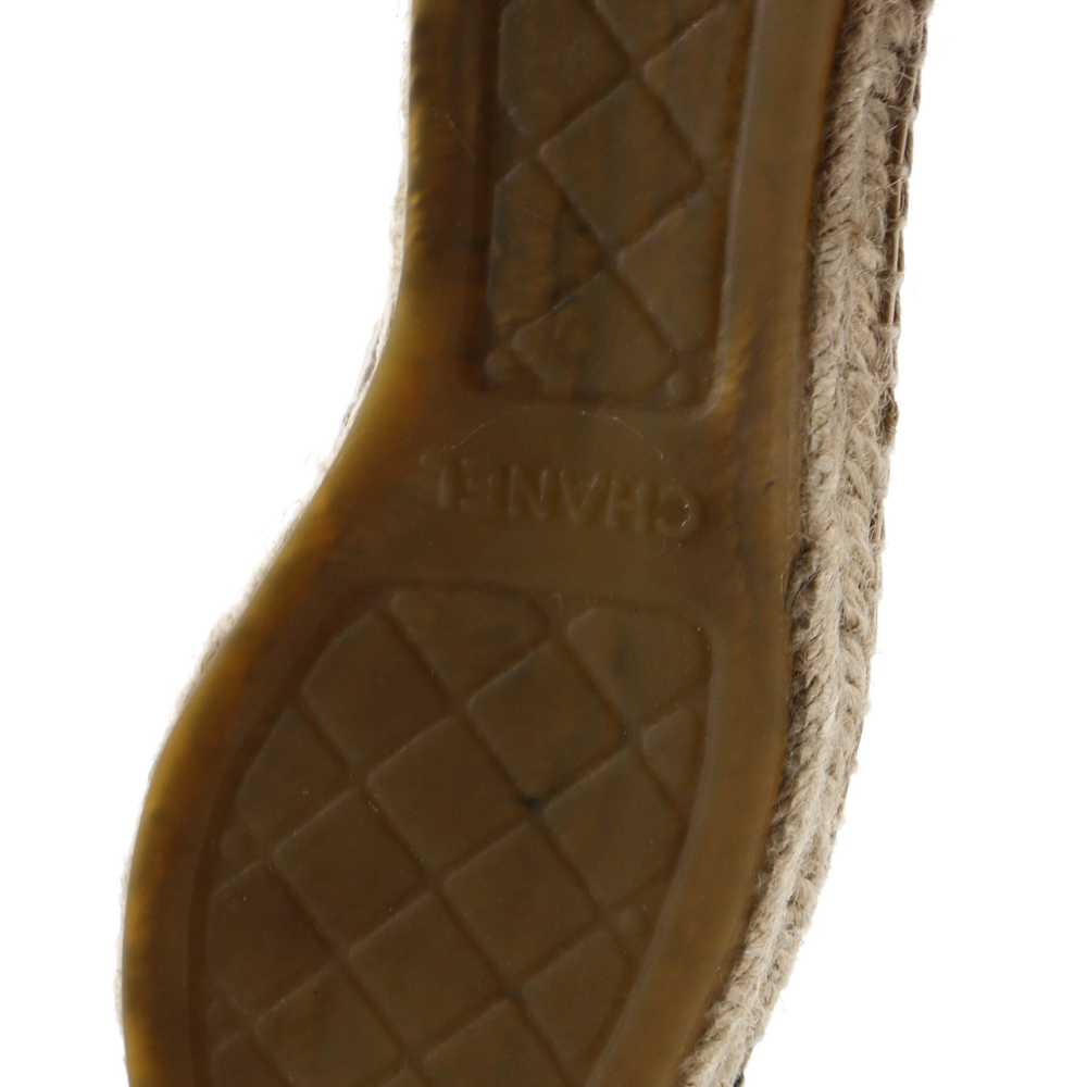 CHANEL Women's CC Cap Toe Espadrilles Leather - image 5