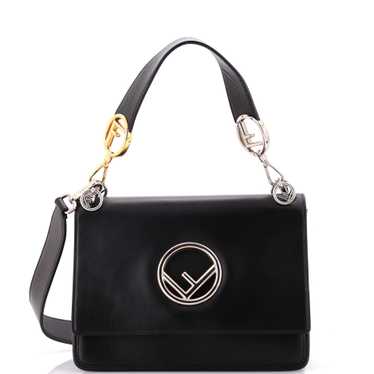 FENDI Kan I F Shoulder Bag Leather Medium