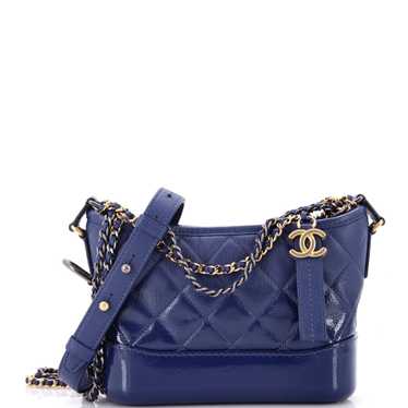 CHANEL Gabrielle Hobo Quilted Goatskin and Patent… - image 1