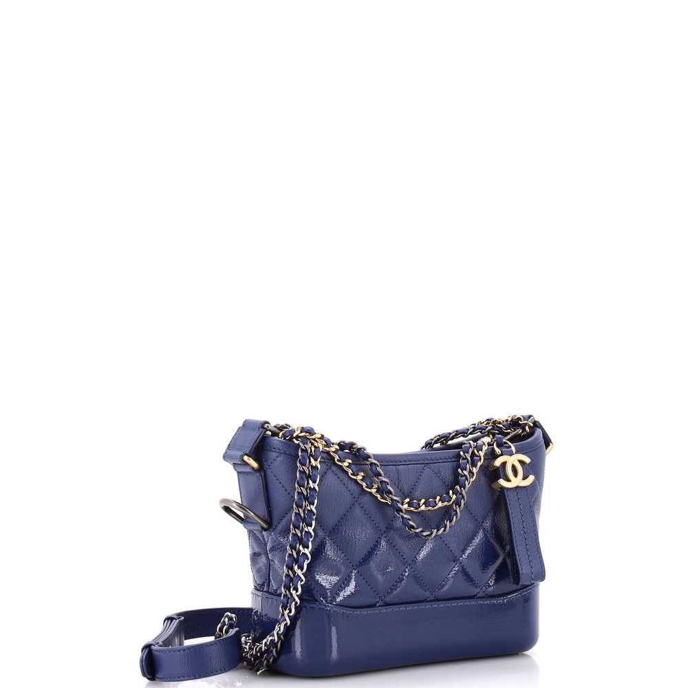 CHANEL Gabrielle Hobo Quilted Goatskin and Patent… - image 2