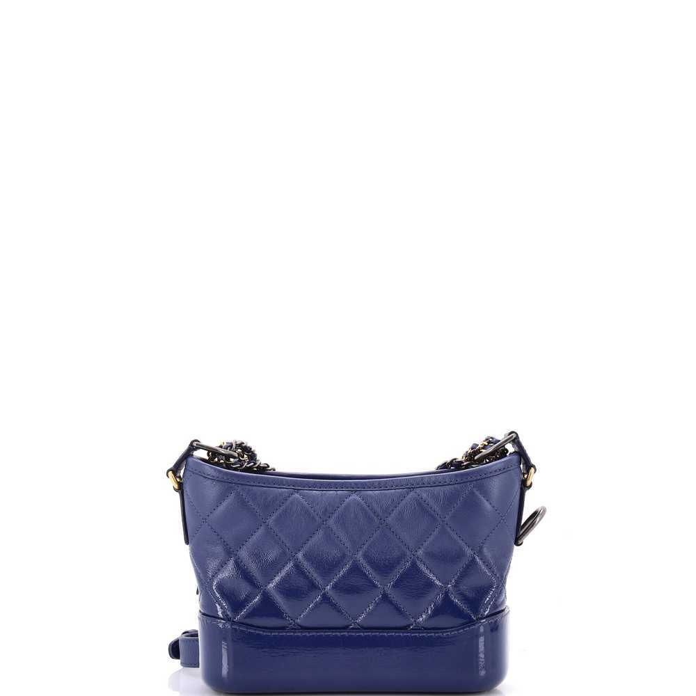 CHANEL Gabrielle Hobo Quilted Goatskin and Patent… - image 3